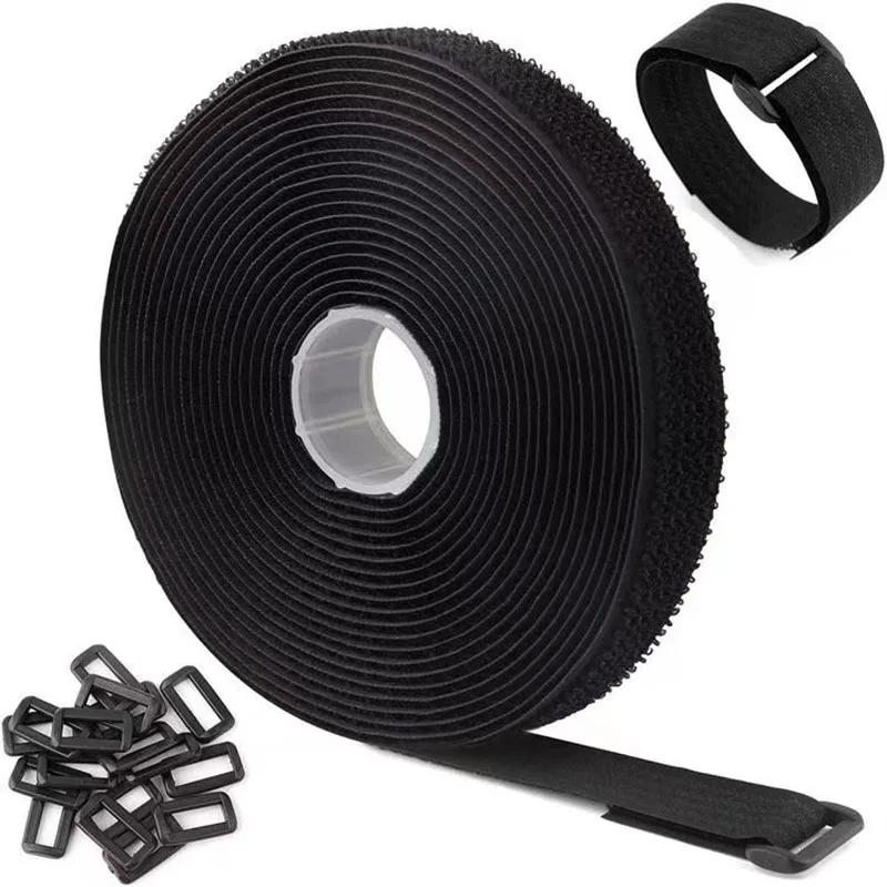Bande de câble de fixation à boucle à crochet en Nylon réutilisable de 2M, sangle de fixation auto-a