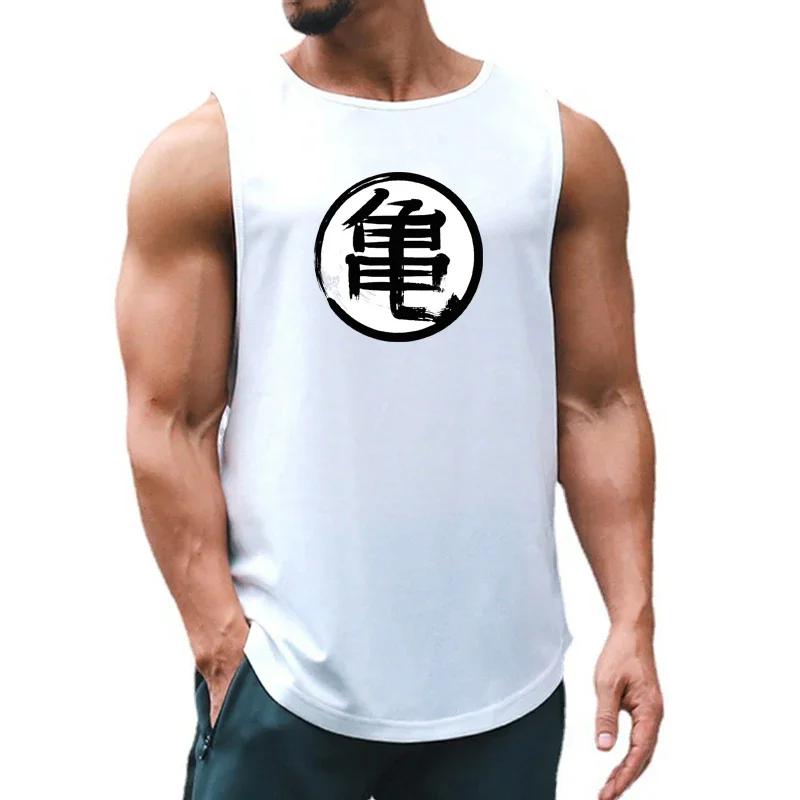 Chemise de sport imprimée Anime japonais pour hommes - Vêtements fitness respirants été