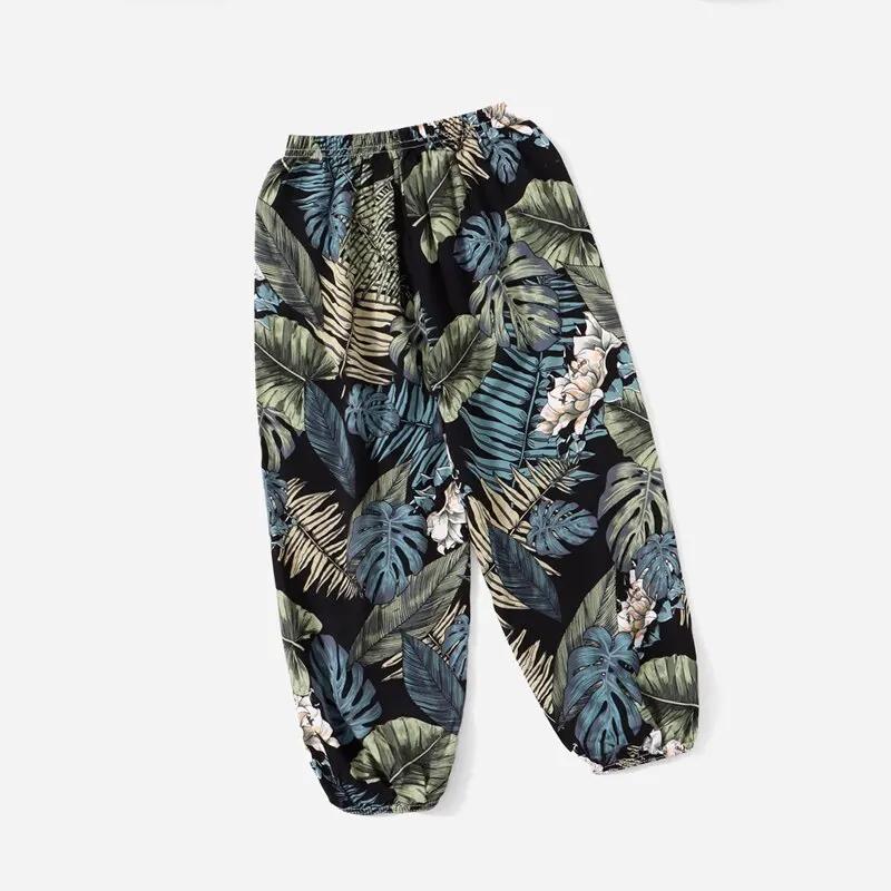 Femmes décontracté ample confortable pantalon élastique pantalon pieds sarouel pantalons de survêtem