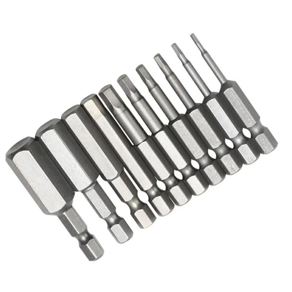 Tournevis à tête magnétique à tige hexagonale 1/4, embouts de tournevis de 50mm, jeu de tournevis d'