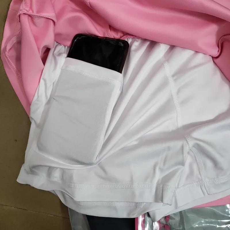 Jupe de sport pour femmes, séchage rapide, Tennis, Yoga, Badminton, Golf, taille courte, confortable