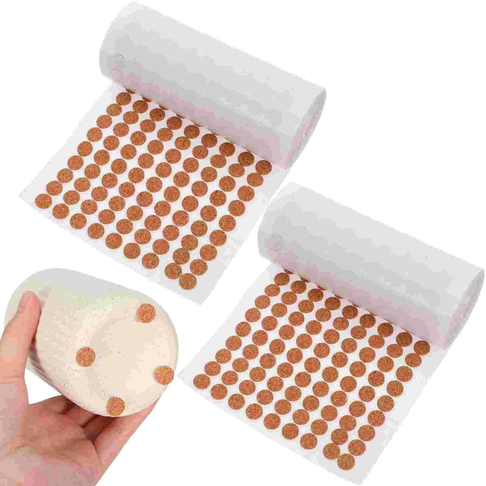 Tampons de support adhésifs en liège, 2000 pièces, protection de chaise, bouchons de porte d'armoire