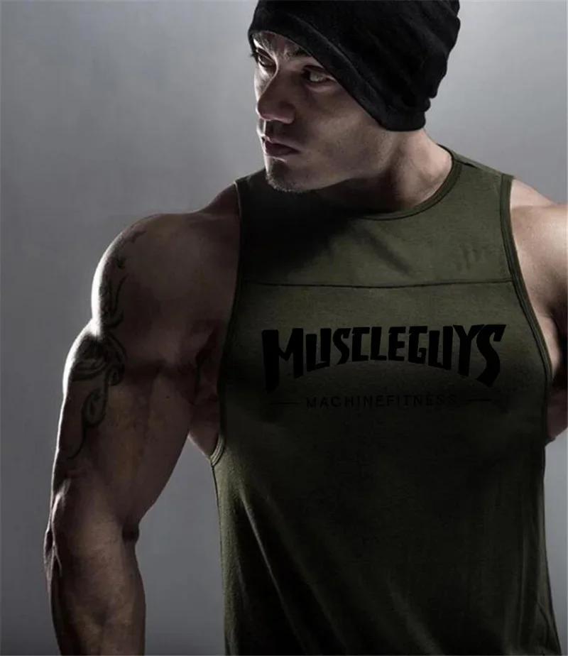 Gilets en coton pour hommes, absorbant la sueur, rafraîchissant, Fitness, confortable, sport décontr
