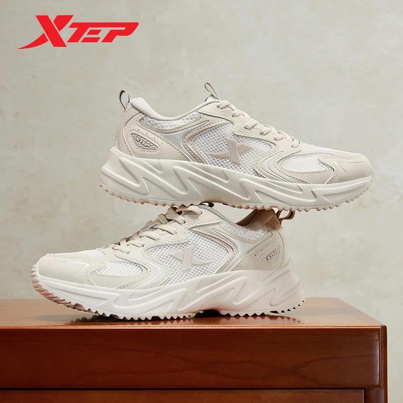 Chaussures femmes Xtep décontractées été - Baskets trekking vintage stabilité résistance usure