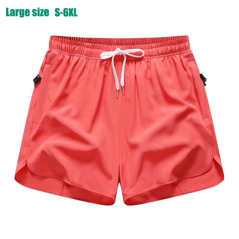 Shorts sport 3/4 pour hommes en soie glacée - Pantalons amples absorbants pour le running et le fitness