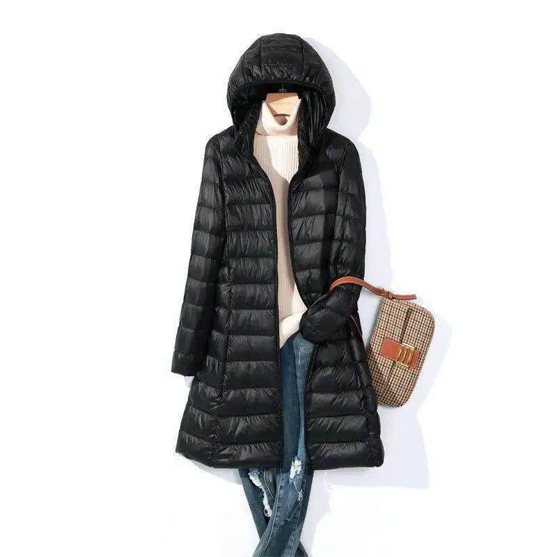 Grande taille 5XL 2024 nouveautés automne printemps femmes x-long blanc canard doudoune femme chapea