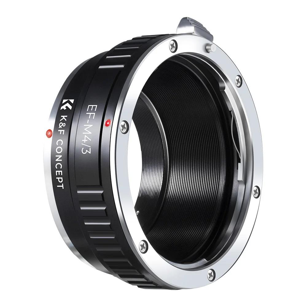 Adaptateur d'objectif K&F CONCEPT pour objectifs Canon EOS EF vers M4/3 MFT pour Olympus PEN et pour