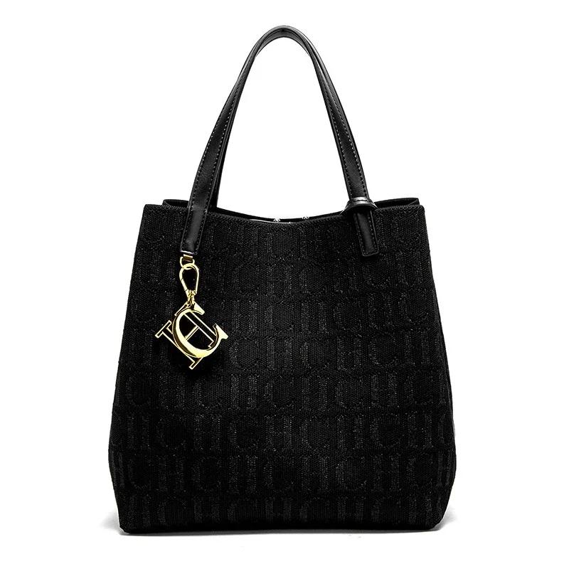 CH – sac à main grande capacité pour femmes, Simple, pour les déplacements quotidiens, polyvalent, c