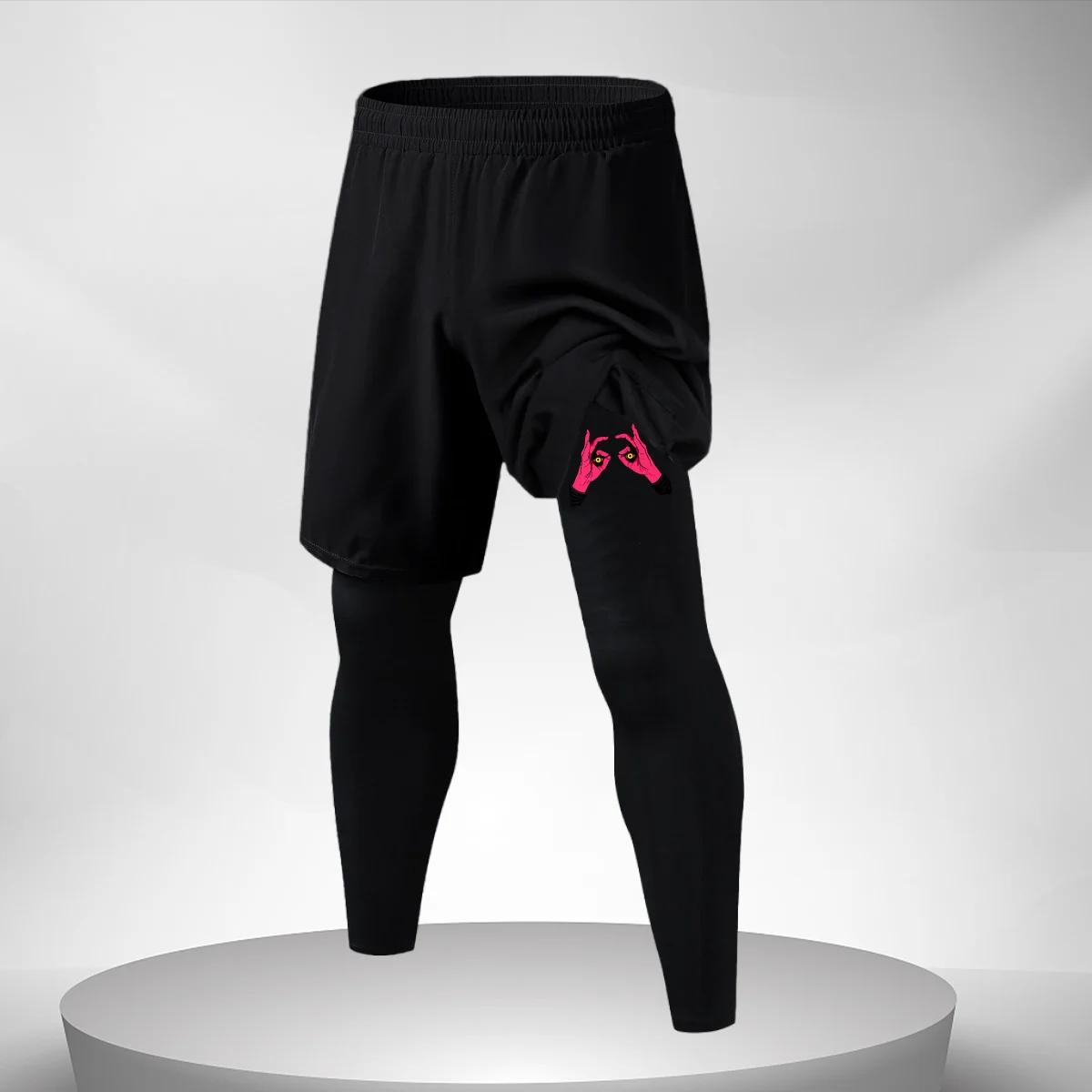 Pantalons d'entraînement fitness hommes leggings compression - Bas de sport masculin séchage rapide course