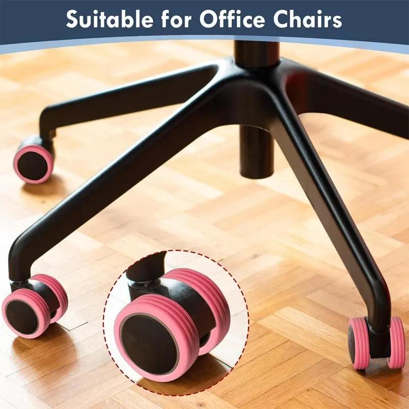 Protecteur de roues de bagages en Silicone, 8/4 pièces, roulettes pour chaussures, réduit le bruit,