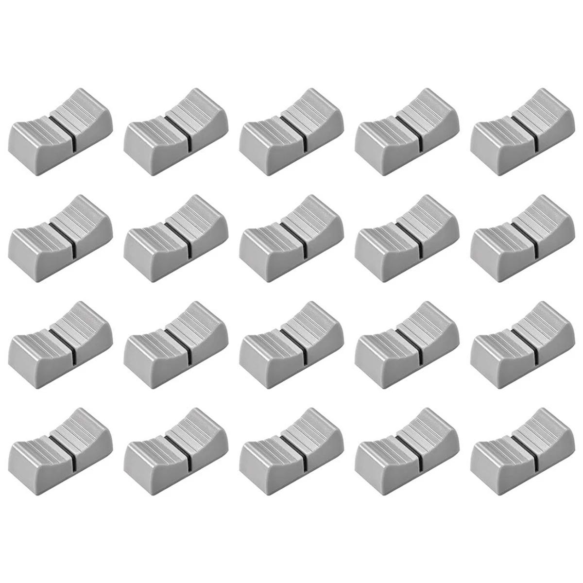 Lèvent de Fader de Remplacement pour Potentiomètre, Bouton Gris, Marque Noire, Console de Centre Com
