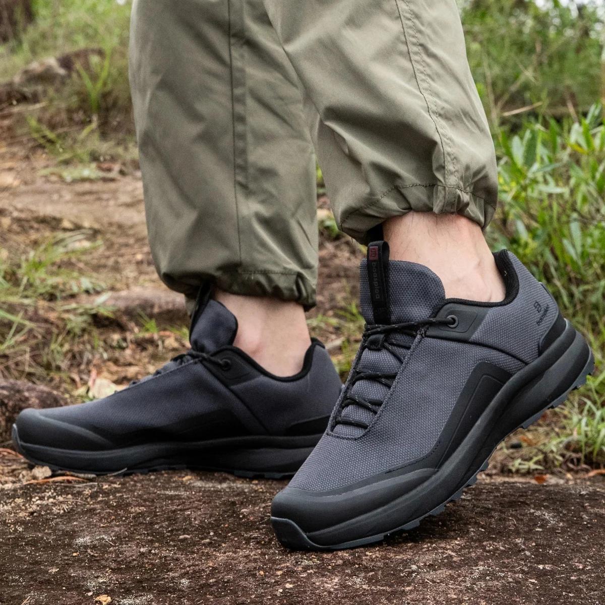 Baasploa – chaussures de randonnée en cuir Litchi pour hommes, baskets de trekking et d'escalade de
