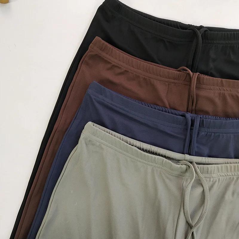Pantalon de Yoga à jambes larges et douces pour femmes, taille élastique, rafraîchissant, respirant,