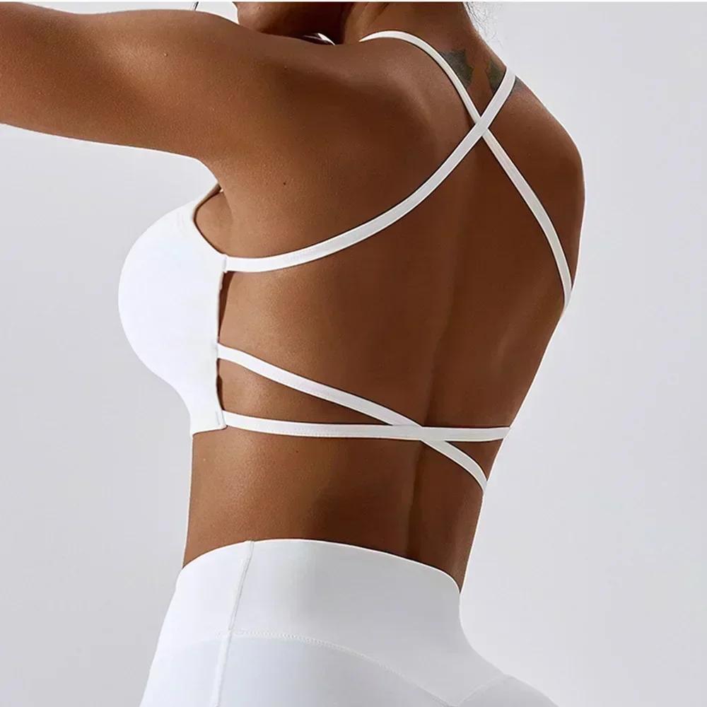 Cloud Hide – soutien-gorge de sport Sexy pour femmes, haut court de Yoga, sous-vêtements d'entraînem