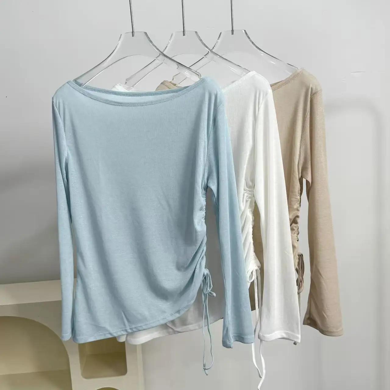 Chemise de sport à manches longues pour femmes, vêtements de Yoga, T-Shirt de Fitness, de course à s