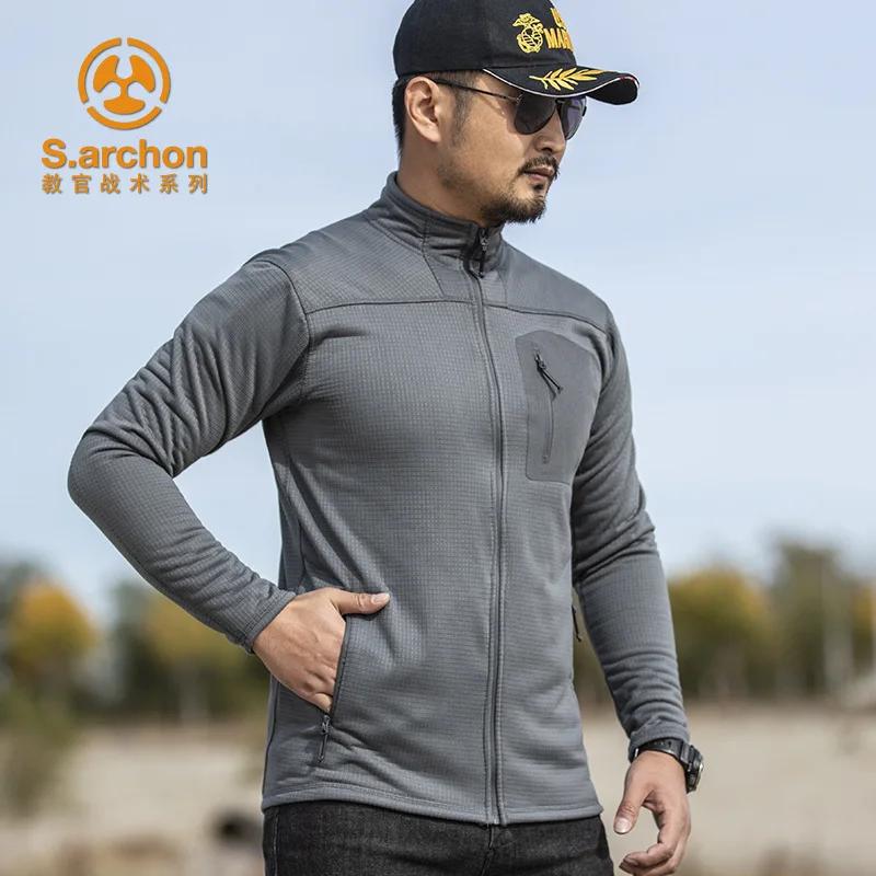 Veste tactique polaire légère pour hommes, manteau de travail militaire américain, printemps-automne