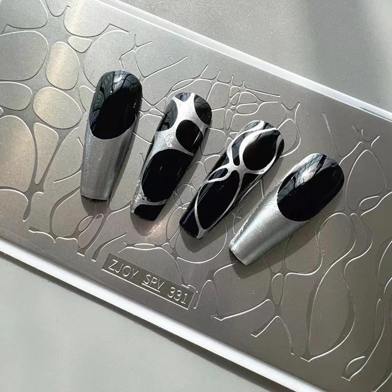 XMQ NAIL ART STAMPING PLATES CARTON GATS DOGS WATER RIPPLES IMAGE PLATE TEMPLATES