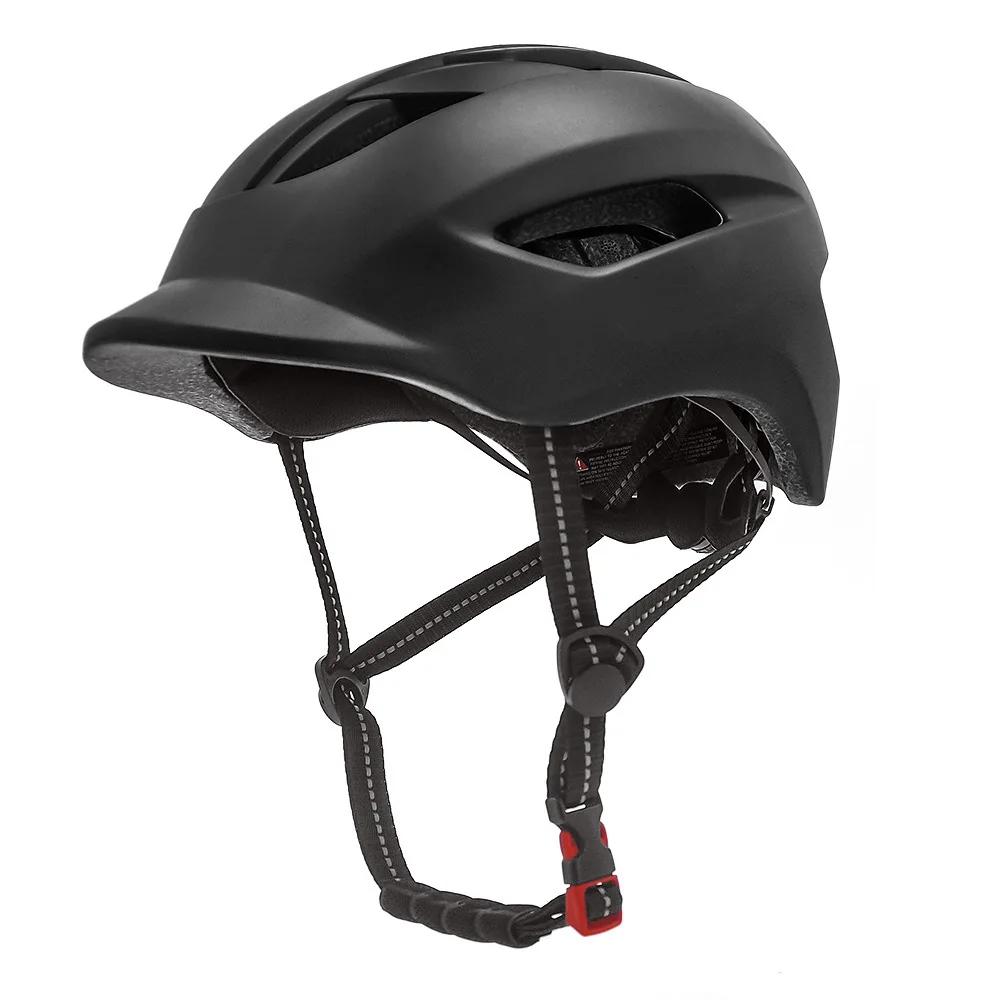 Casque de vélo moulé avec feu arrière, casque de protection de sécurité, sports de plein air, équipe