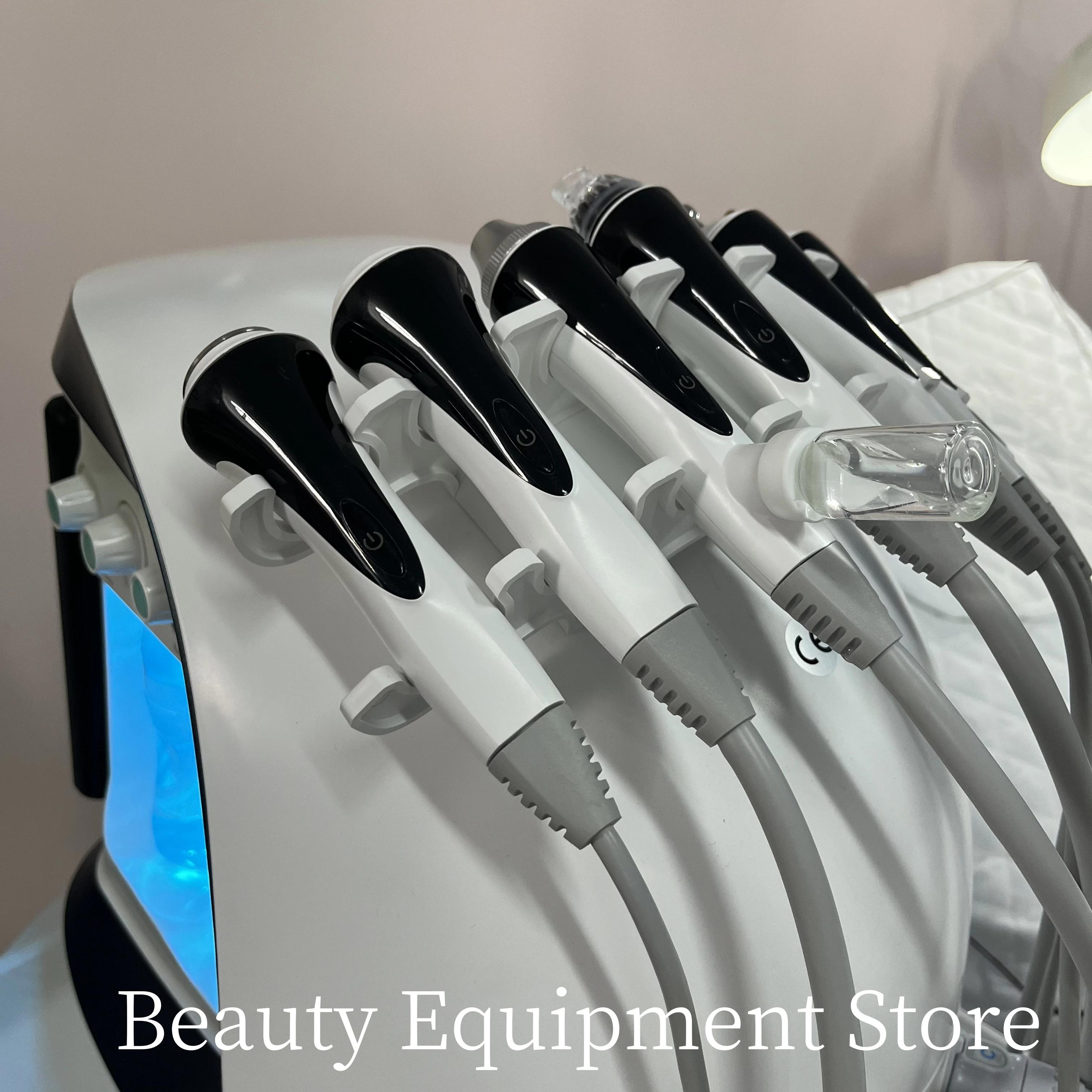 Appareil de Dermabrasion Hydra-Oxygène à Jet d'Eau Glacée Bleu Intelligent, Peeling Aqua à Micro-Bul