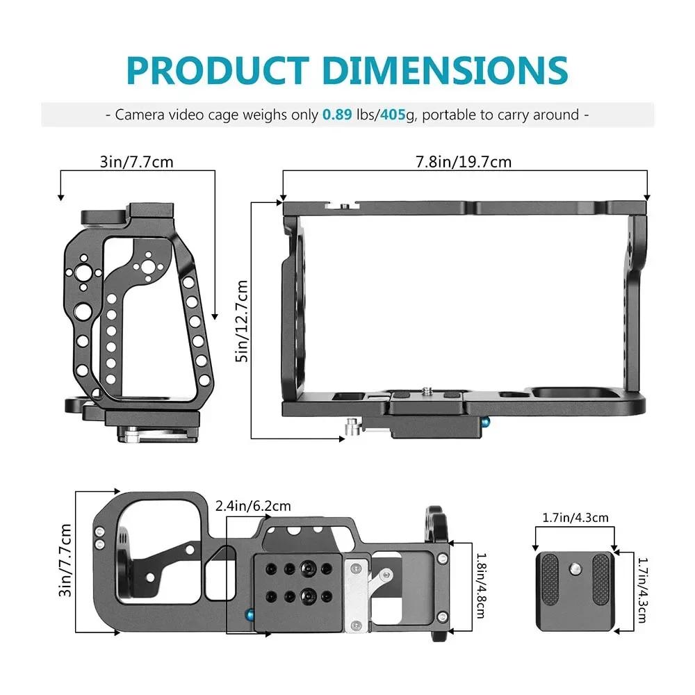 Yelangu C9 Kit de plate-forme de Cage de caméra pour BMPCC 4K 6K en alliage d'aluminium plaque rapid