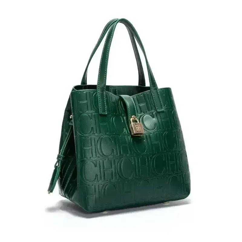 CH – sac à main de grande capacité pour femmes, sac à main avec éléments de lettres, sac à bandouliè