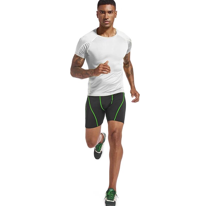 Short de Compression pour hommes, collants slim d'été, séchage rapide, Short de Sport d'entraînement