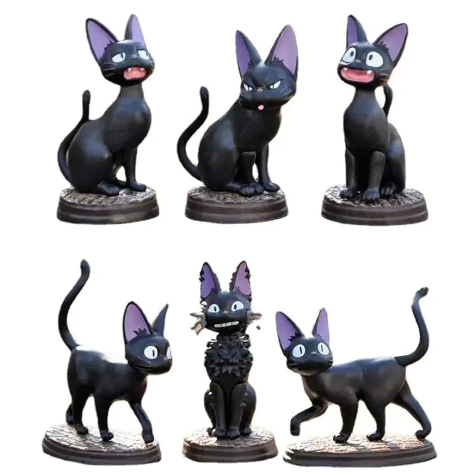 6 pièces/ensemble dessin animé chat noir Jiji Gigi Figure PVC Action jouet poupée modèle ensemble ch