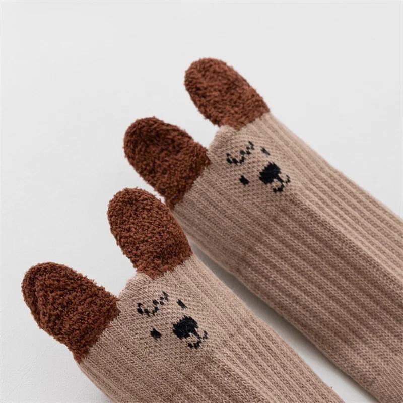 Chaussettes mignonnes en coton doux pour filles et garçons, chaussettes courtes pour bébés garçons e