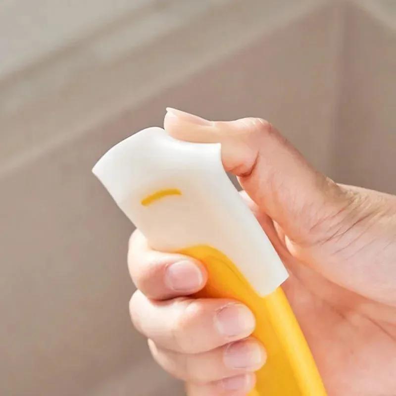 Spatule de nettoyage grattoir de cuisine lame souple grattoir brosse poêle sale Pot plats nettoyant