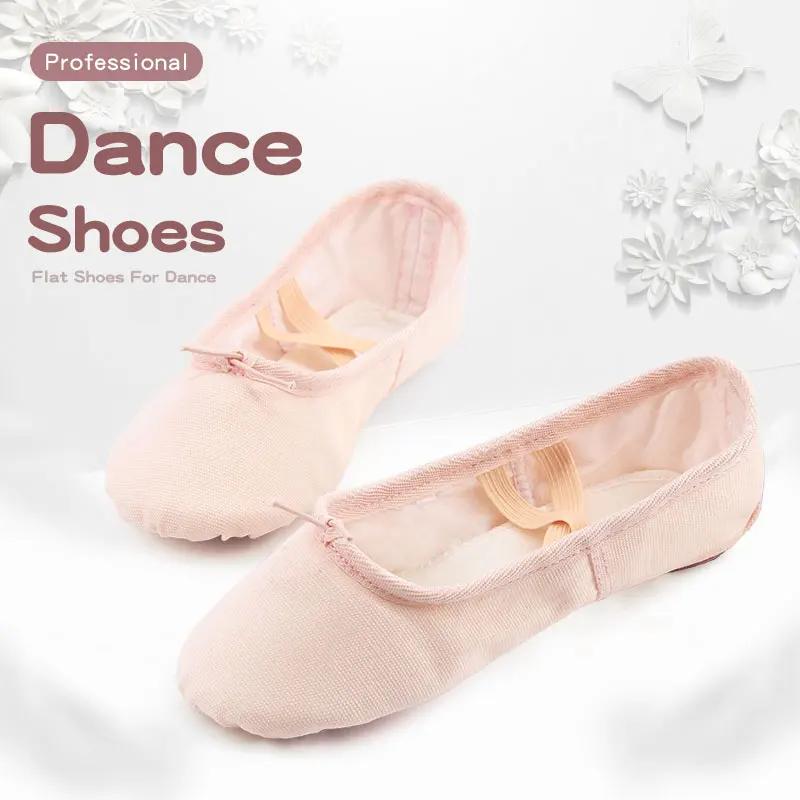 Chaussures de Ballet pour filles, chaussures de danse bon marché, chaussures de gymnastique à semell