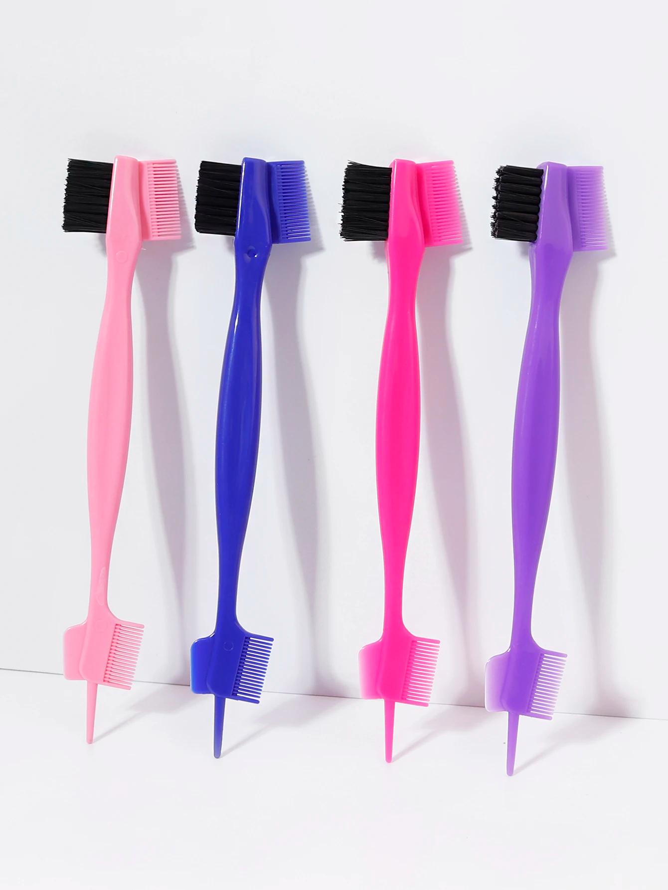 Peigne brosse de contrôle de bord 1/4 pièces, utilisé pour peigner et couper les cheveux sur les bor
