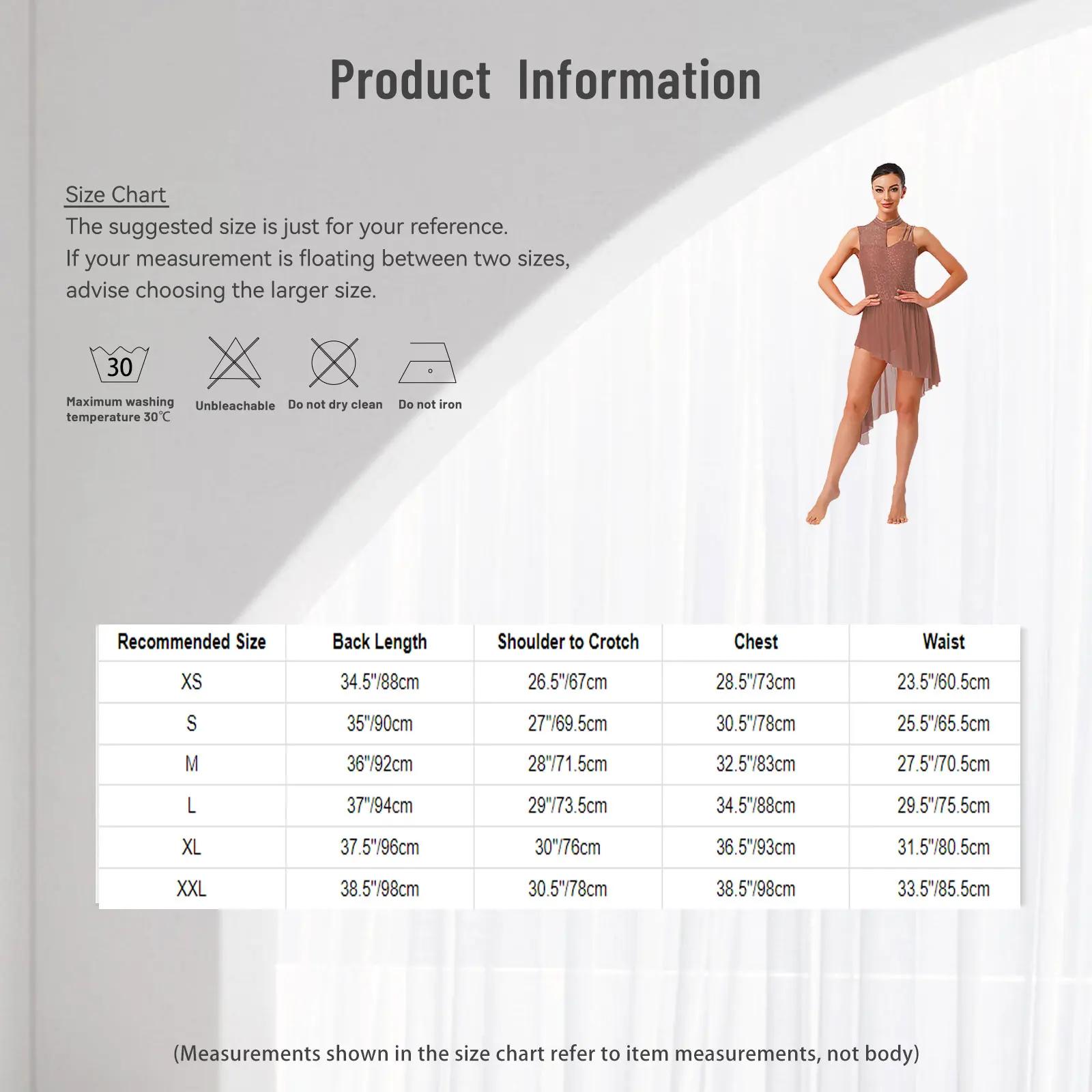Vêtements de scène pour femmes, justaucorps asymétrique, robe de ballet, costume de gymnastique, cos