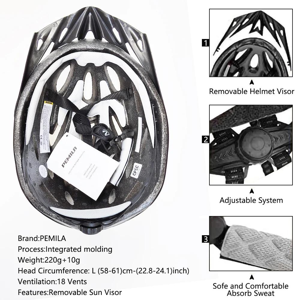 Casque de vélo de montagne ultraléger à rayures avec pare-soleil, casque de vélo VTT DH, sports de p