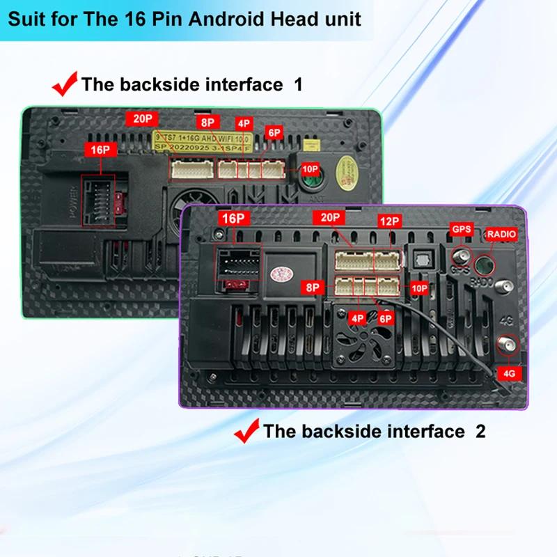 Faisceau de câbles Audio de voiture 16 broches avec Canbus pour Nissan Qashqai J11 stéréo Nissan Qas