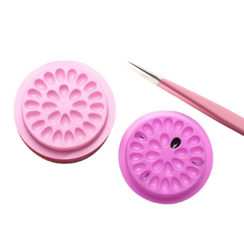 Support de support de colle à cils, fournitures d'extension de cils, palette arina, joint en plastiq
