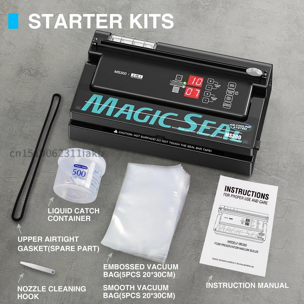 MAGIC SEAL – Machine à sceller sous vide professionnelle et commerciale, entièrement automatique, po