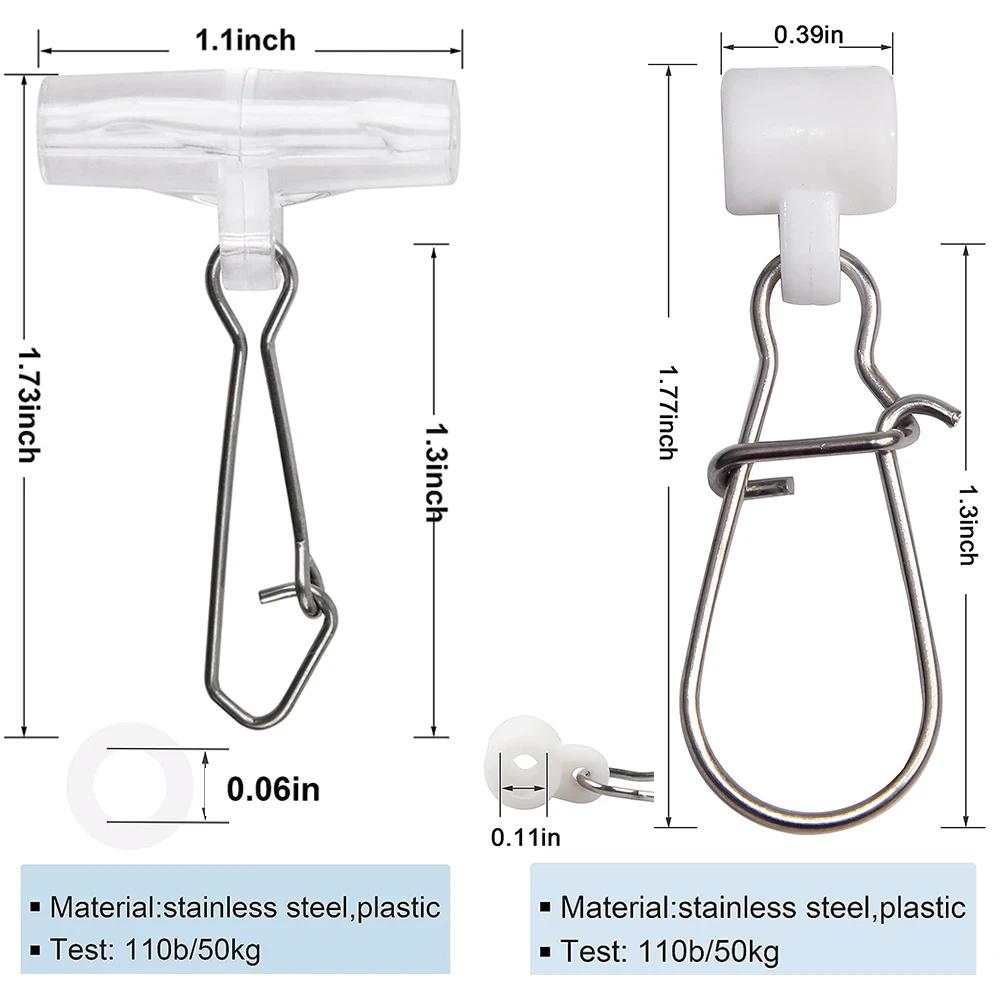 Glissières de plomb de ligne de pêche, 16 pièces, curseur de plomb robuste pivotant avec serrure Duo