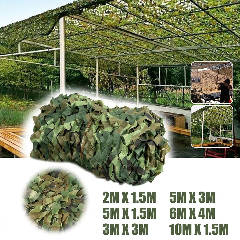 Filets de Camouflage de chasse 3M x 5M/4M x 6M, filet de Camouflage d'entraînement en forêt, couvert