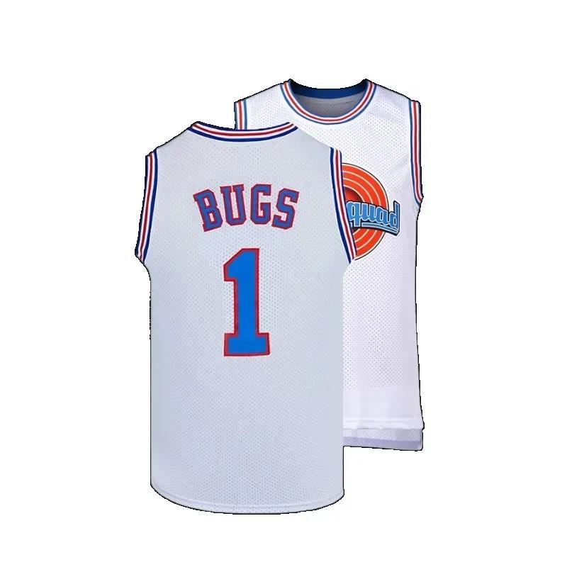 Maillot de basket-ball brodé rétro pour hommes, coupe ample, respirant, gilet de sport, débardeur po