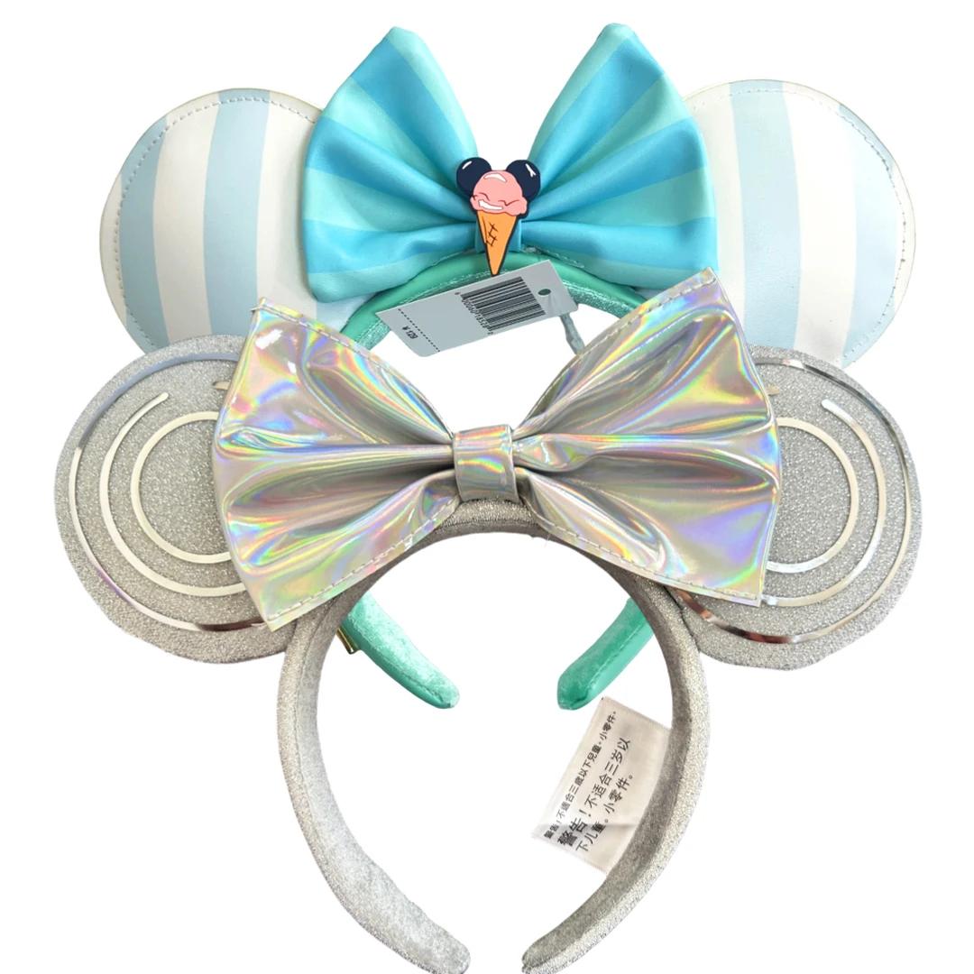 Bandeau d'oreille Disney Minnie Mouse, 2 pièces, nouvelle coiffure de princesse Disney pour vacances