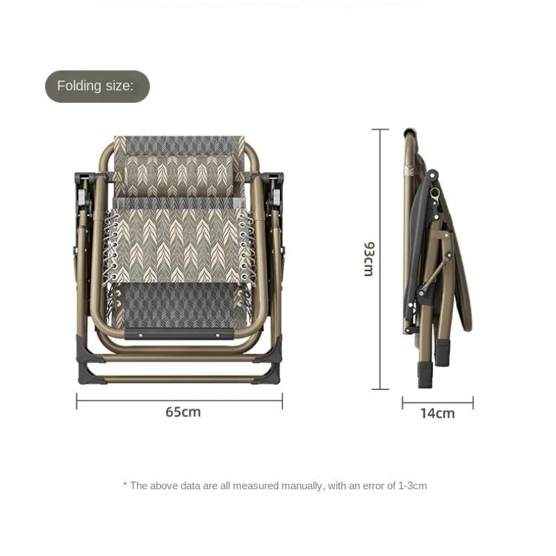 Fauteuil inclinable à dossier réglable pliant relaxant, mobilier en rotin de refroidissement, chaise