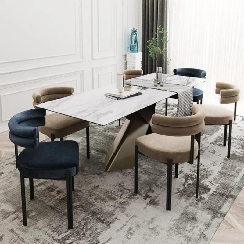 Chaise à dossier demi-périphérie, design d'inspiration italienne, parfaite pour la maison, les salon