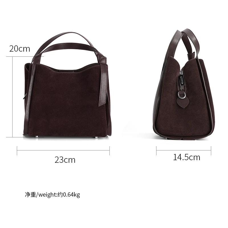 Sac à bandoulière en cuir de vache pour femmes, sacs à main polyvalents en cuir véritable pour dames