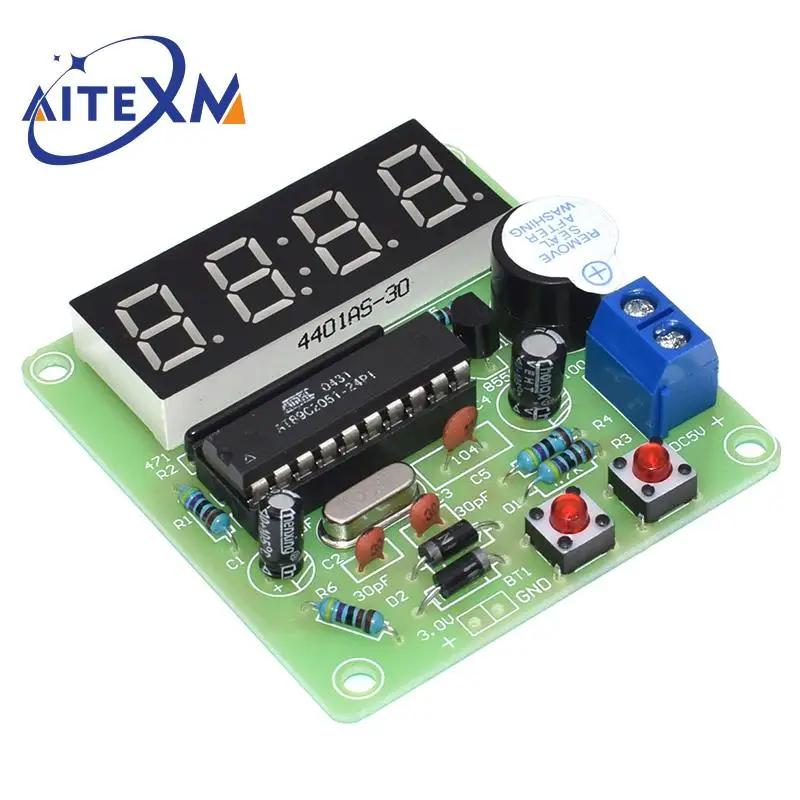 AT89C2051 Horloge électronique numérique 4 bits, suite de production électronique, kit de bricolage,