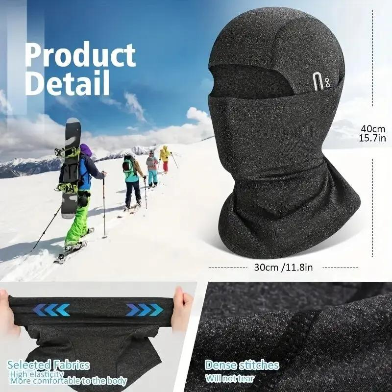 Cagoule thermique d'hiver pour cyclisme, masque complet chaud pour Sports de plein air, moto, Ski, p