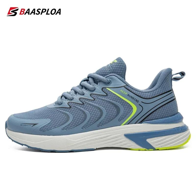 Baasploa – chaussures de course légères en maille respirante pour hommes, baskets de sport confortab