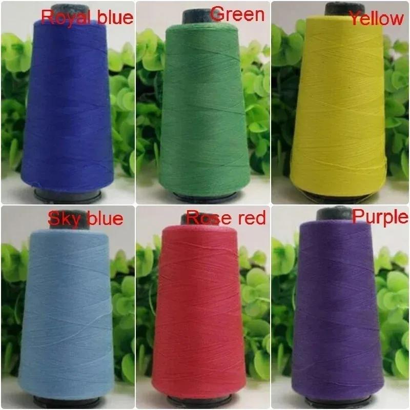 Machine à coudre surjeteuse industrielle, 12 couleurs exceptionnelles, 3000 Yards, fil en Polyester,