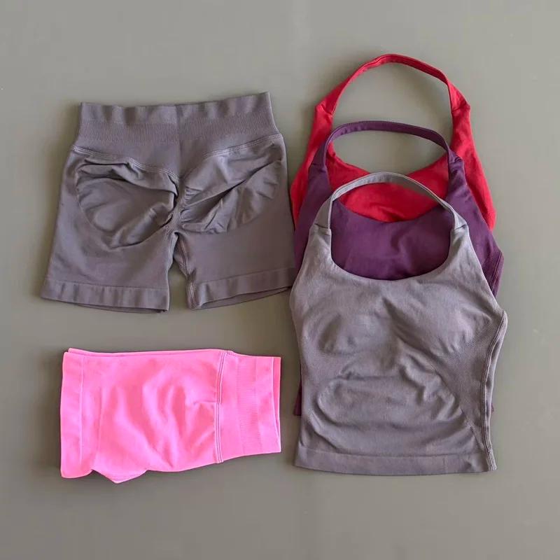 HISTELLO – ensemble 2 pièces pour femmes, haut à bretelles, soutien-gorge et short, vêtements d'entr