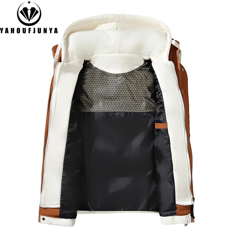 Hots automne hiver hommes en plein air coupe-vent épais chaud gilet hommes à capuche sans manches gi