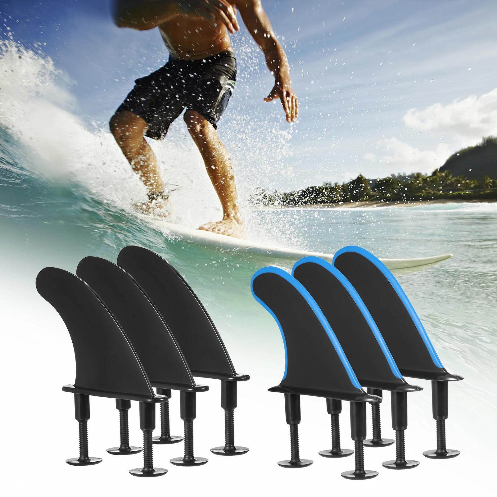 Palmes de surf souples avec vis, 4.5 pouces, 3 pièces, accessoires